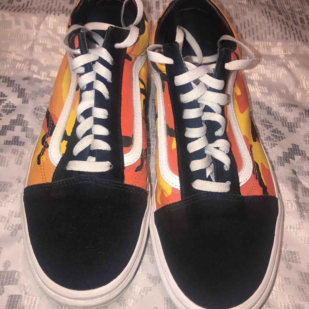 Vans Old Skool Pop Camo Orange